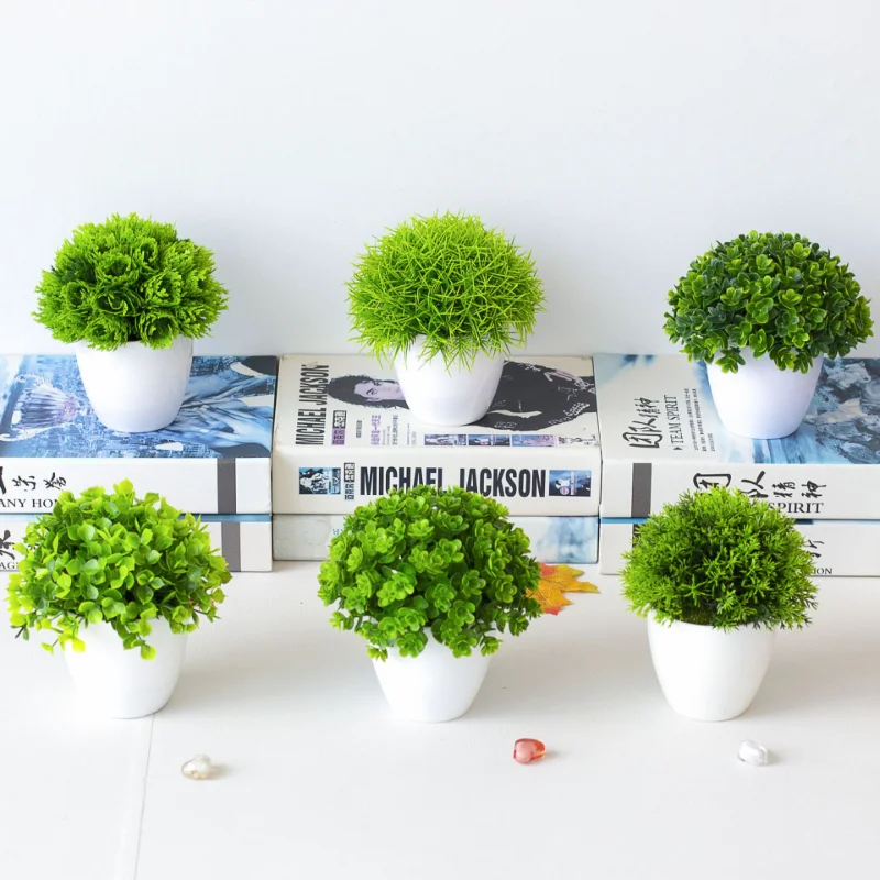 Home Office Word - 1pcs Green Plant Potted Plant Simulation