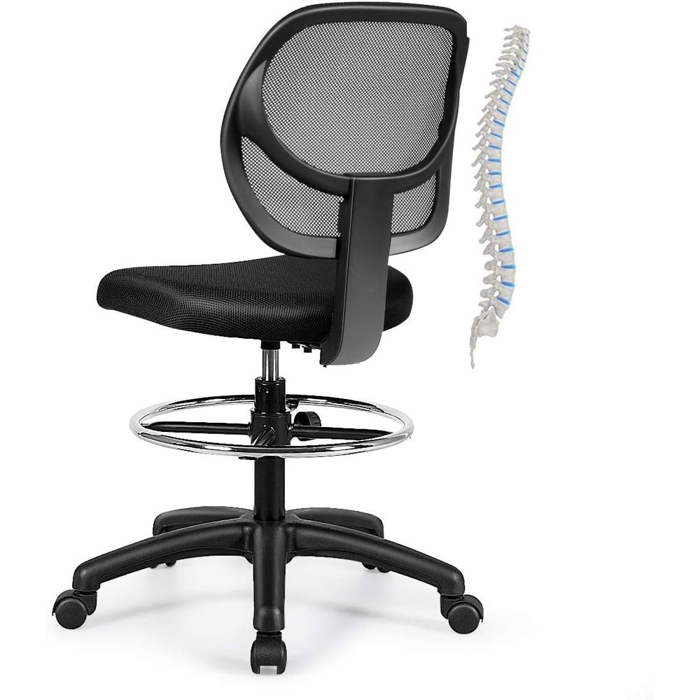 Home Office Or - Ergonomic Black Mesh Swivel Office Chair