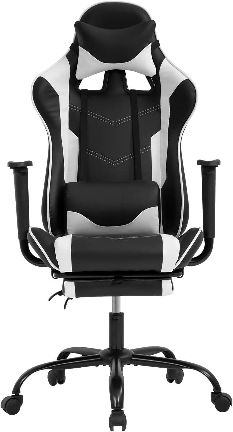 Home Office Ergonomics - Ergonomic Gaming Chair with Footrest, Adjustable