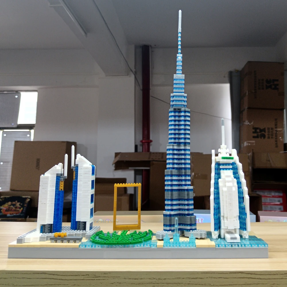 Home Office Dubai - 3D Dubai City Skyline Eiffel Tower