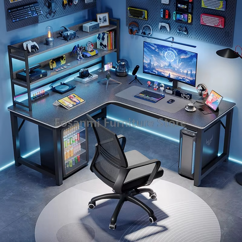 Home Office L Shaped Desk - L-Shaped Computer Desk and Chair Set