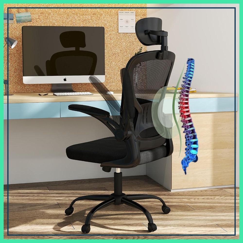 Home Office Or - Ergonomic Office Chair with Adjustable Headrest,