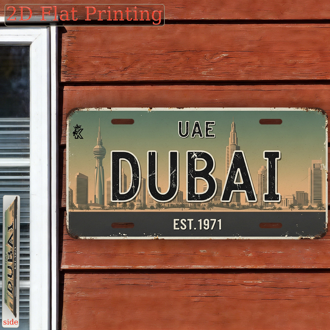 Dubai UAE EST.1971 License Pla - Home Office Dubai recensie en prijs