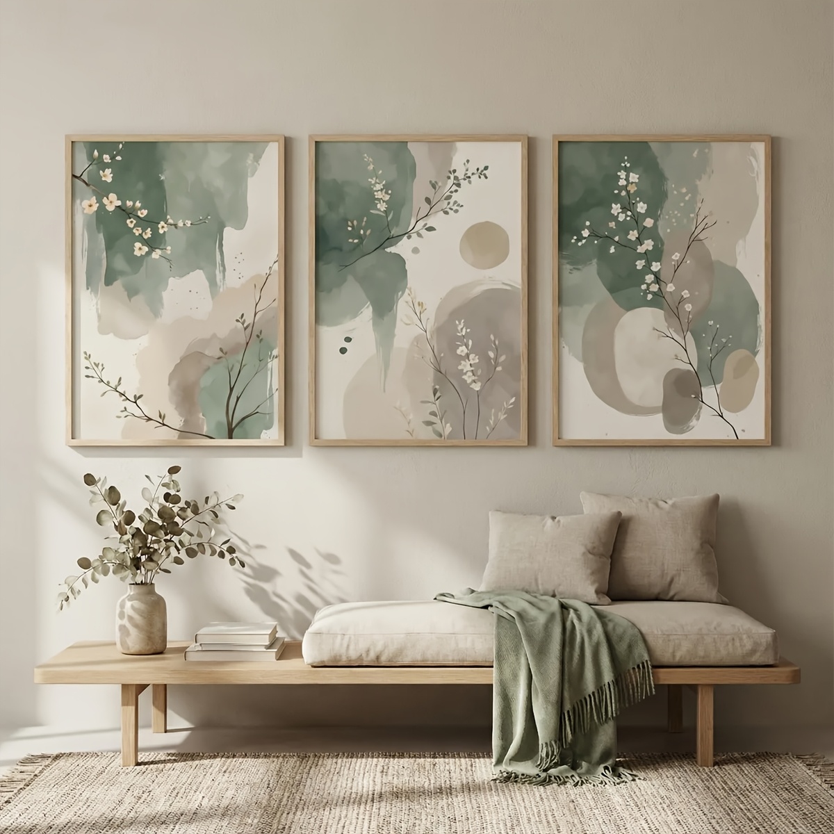 3pcs Japanese-Style Plant Canv - Home Office With Plants recensie en prijs