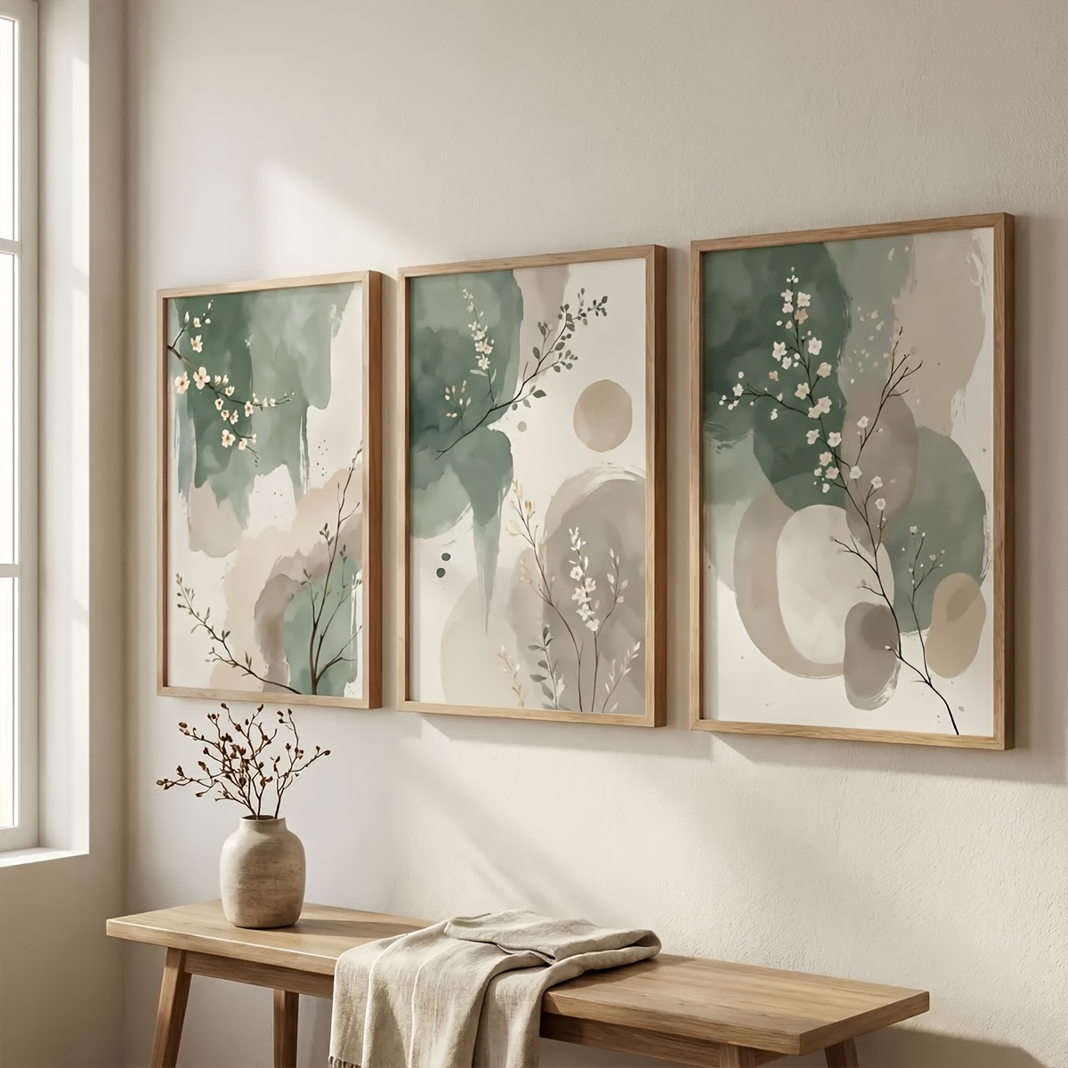 3pcs Japanese-Style Plant Canv - Home Office With Plants recensie en prijs