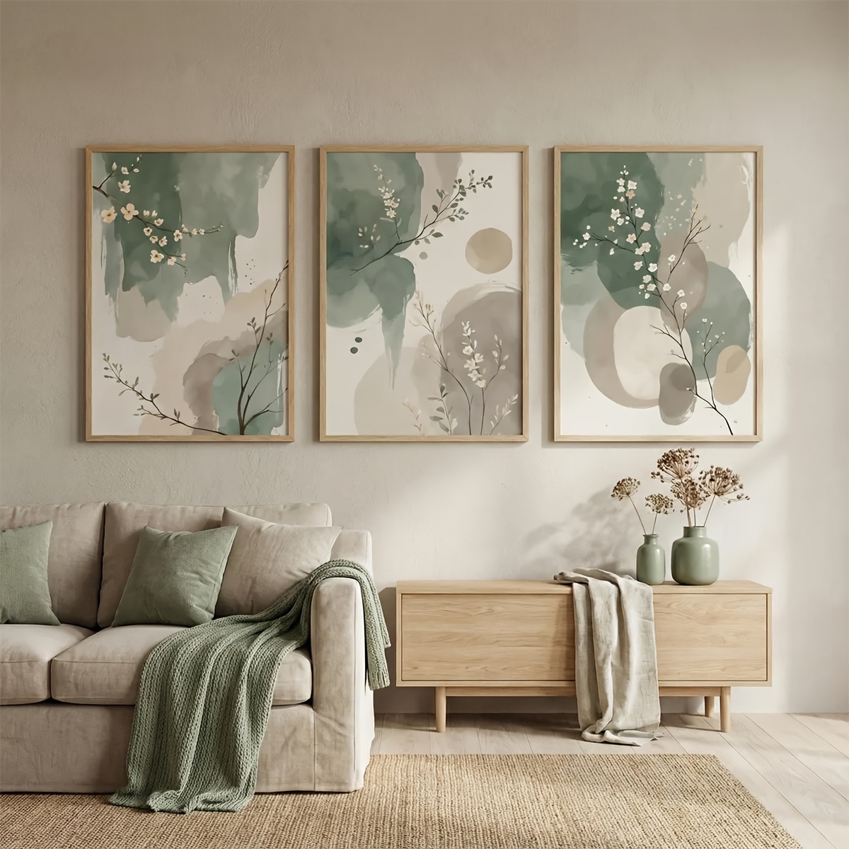 3pcs Japanese-Style Plant Canv - Home Office With Plants recensie en prijs