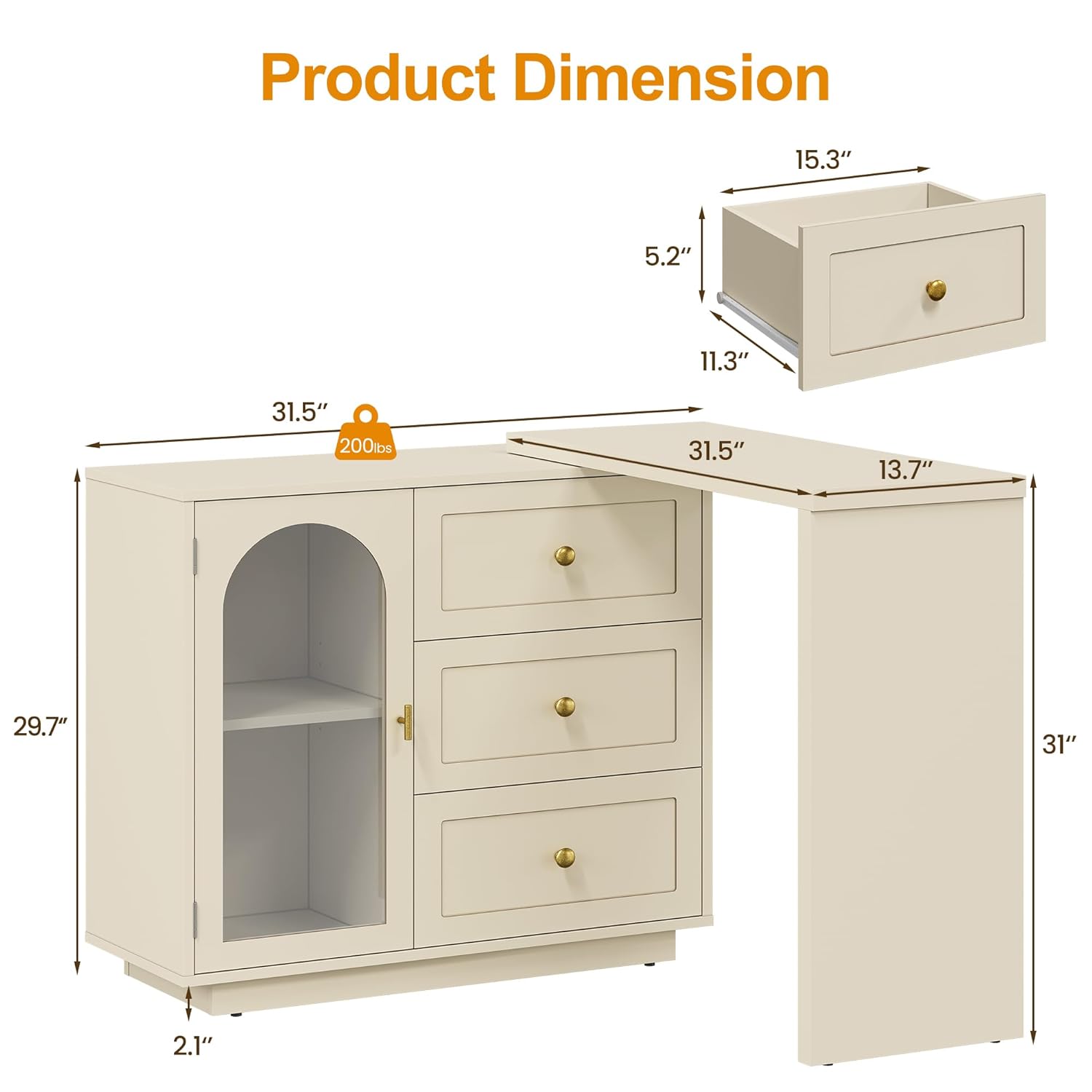 L Shaped Desk Extendable Rotat - Home Office L Shaped Desk recensie en prijs
