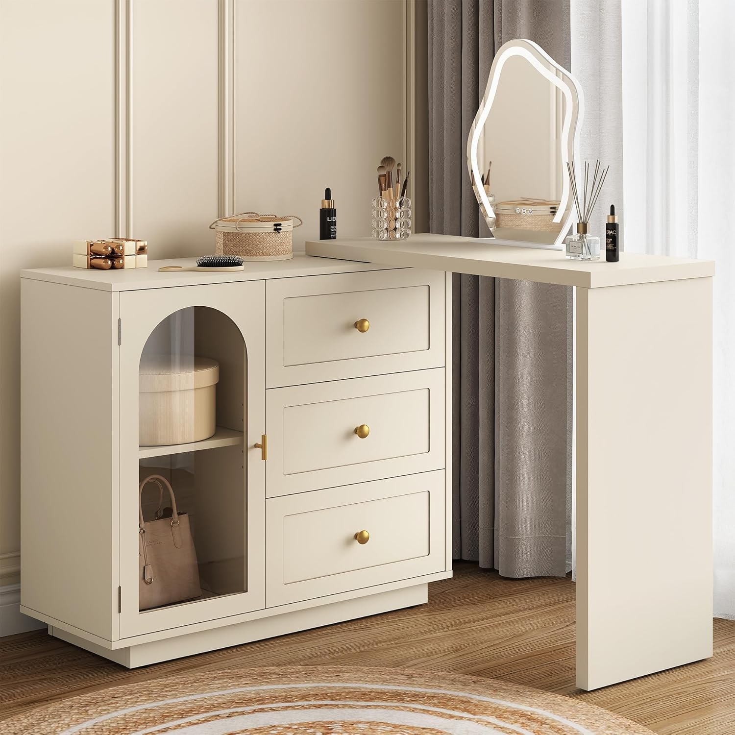 L Shaped Desk Extendable Rotat - Home Office L Shaped Desk recensie en prijs