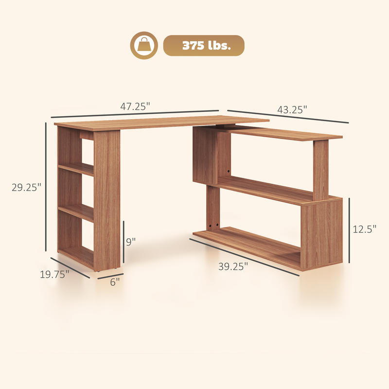 360° Rotating Home Office Desk - Home Office L Shaped Desk recensie en prijs