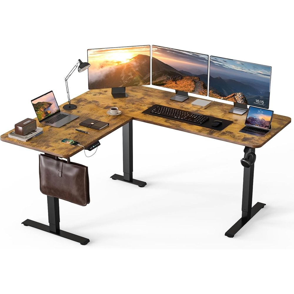 Ergonomic L-Shaped Electric St - Home Office L Shaped Desk recensie en prijs