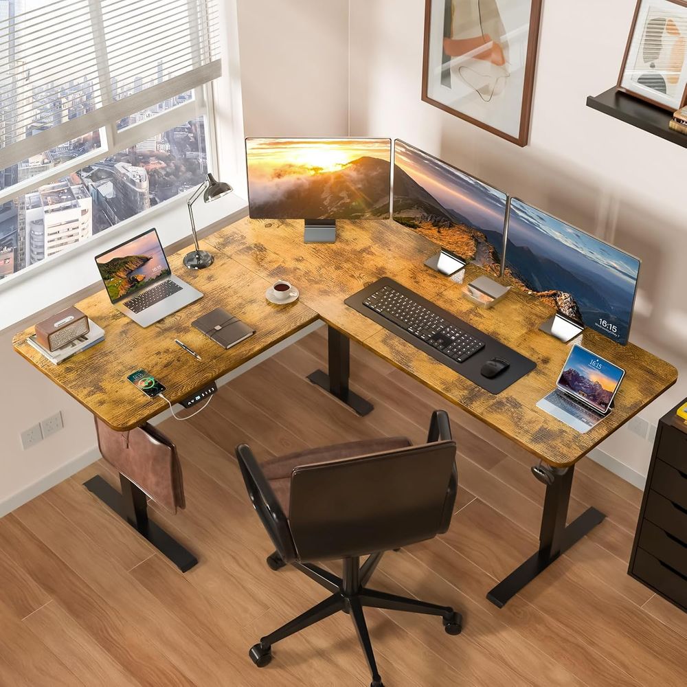 Ergonomic L-Shaped Electric St - Home Office L Shaped Desk recensie en prijs