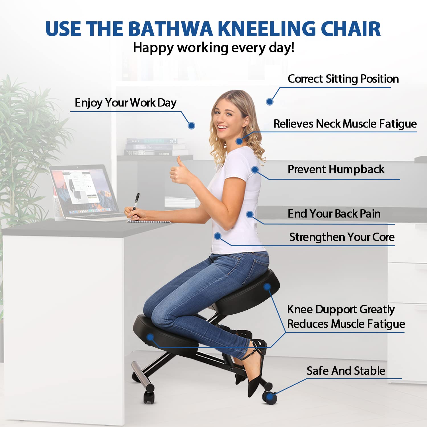 Kneeling Chair Ergonomic for O - Home Office Ergonomics recensie en prijs