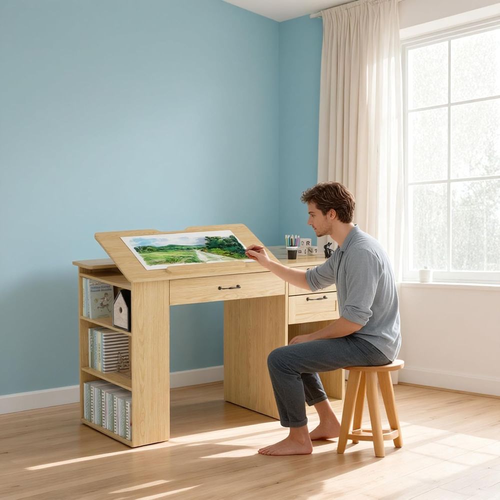 Adjustable Desk with Storage,  - Home Office Or recensie en prijs