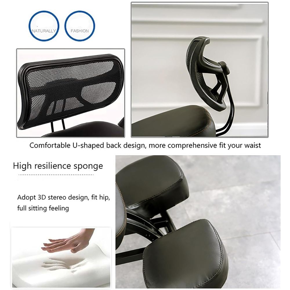 Black Ergonomic Kneeling Chair - Home Office Ergonomics recensie en prijs
