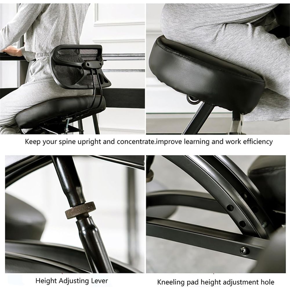 Black Ergonomic Kneeling Chair - Home Office Ergonomics recensie en prijs