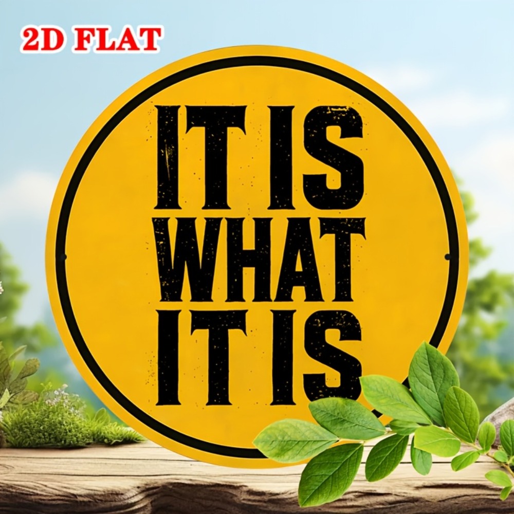 IT IS WHAT IT IS Metal Sign 20 - Home Office What Is It recensie en prijs