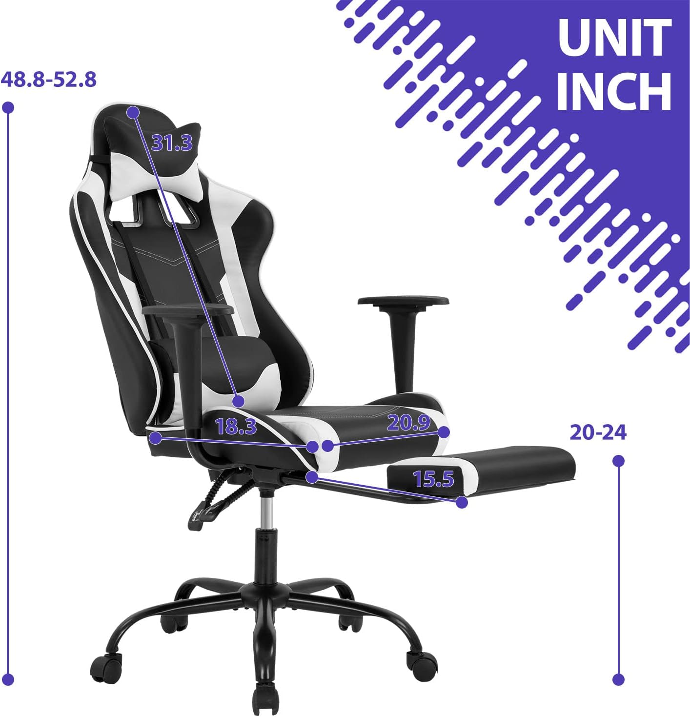 Ergonomic Gaming Chair with Fo - Home Office Ergonomics recensie en prijs