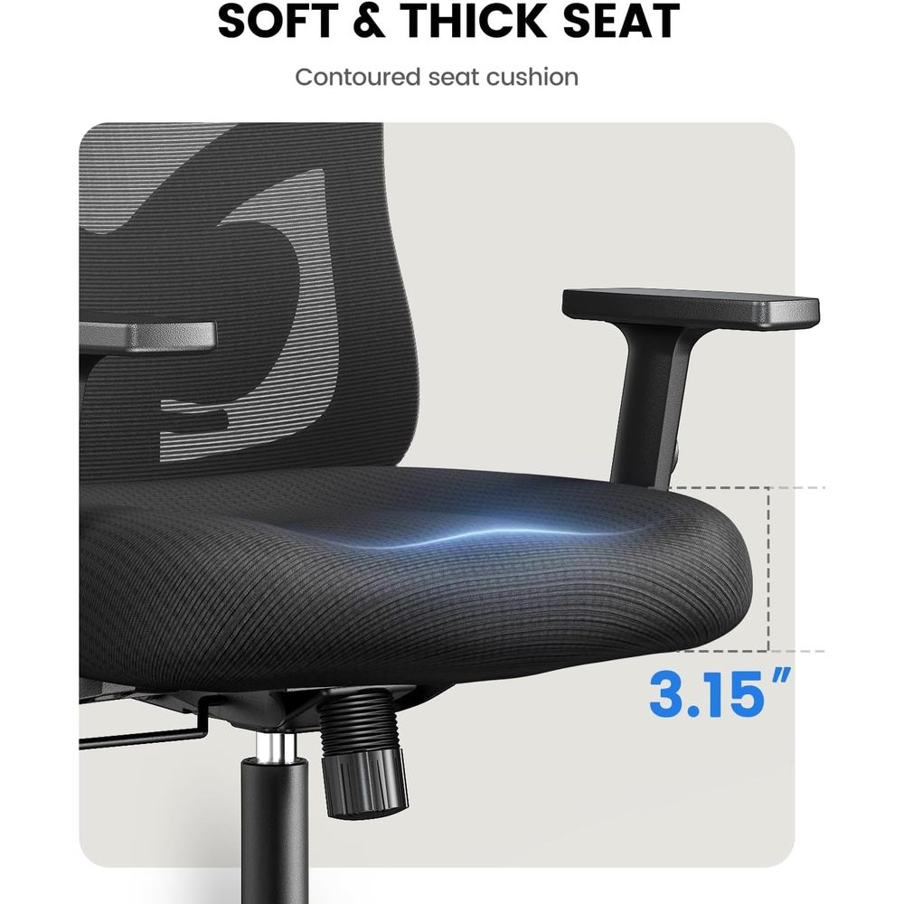 Ergonomic Office Chair with Pa - Home Office Or recensie en prijs
