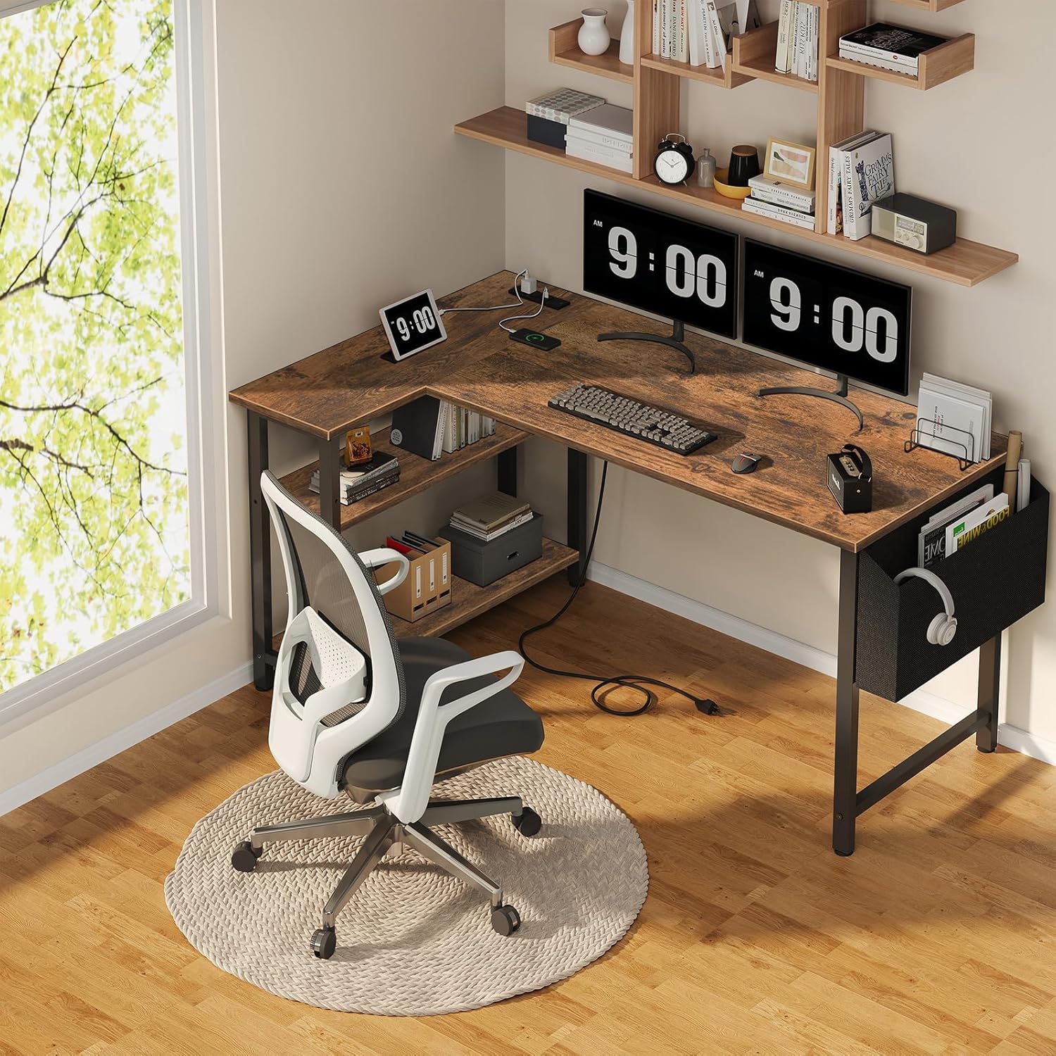 L Shaped Computer Desk with Ou - Home Office L Shaped Desk recensie en prijs