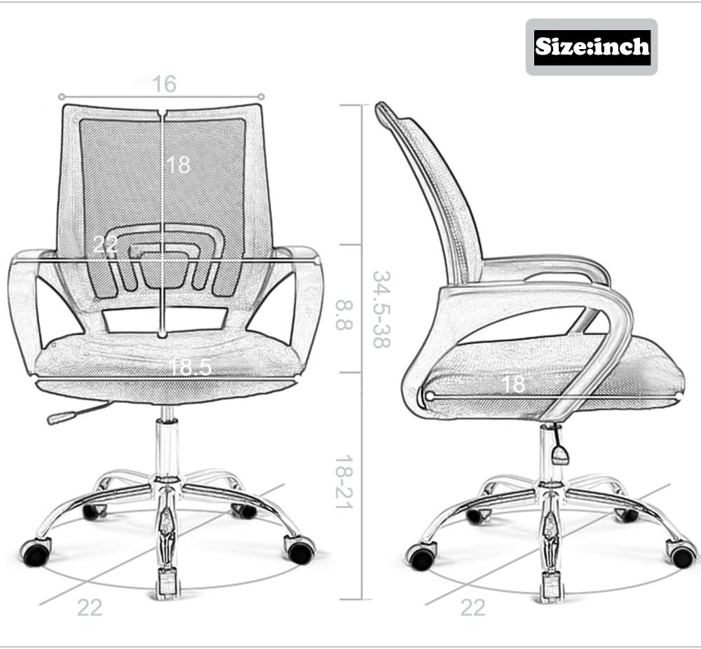 Ergonomic Mesh Office Chair wi - Home Office Ergonomics recensie en prijs