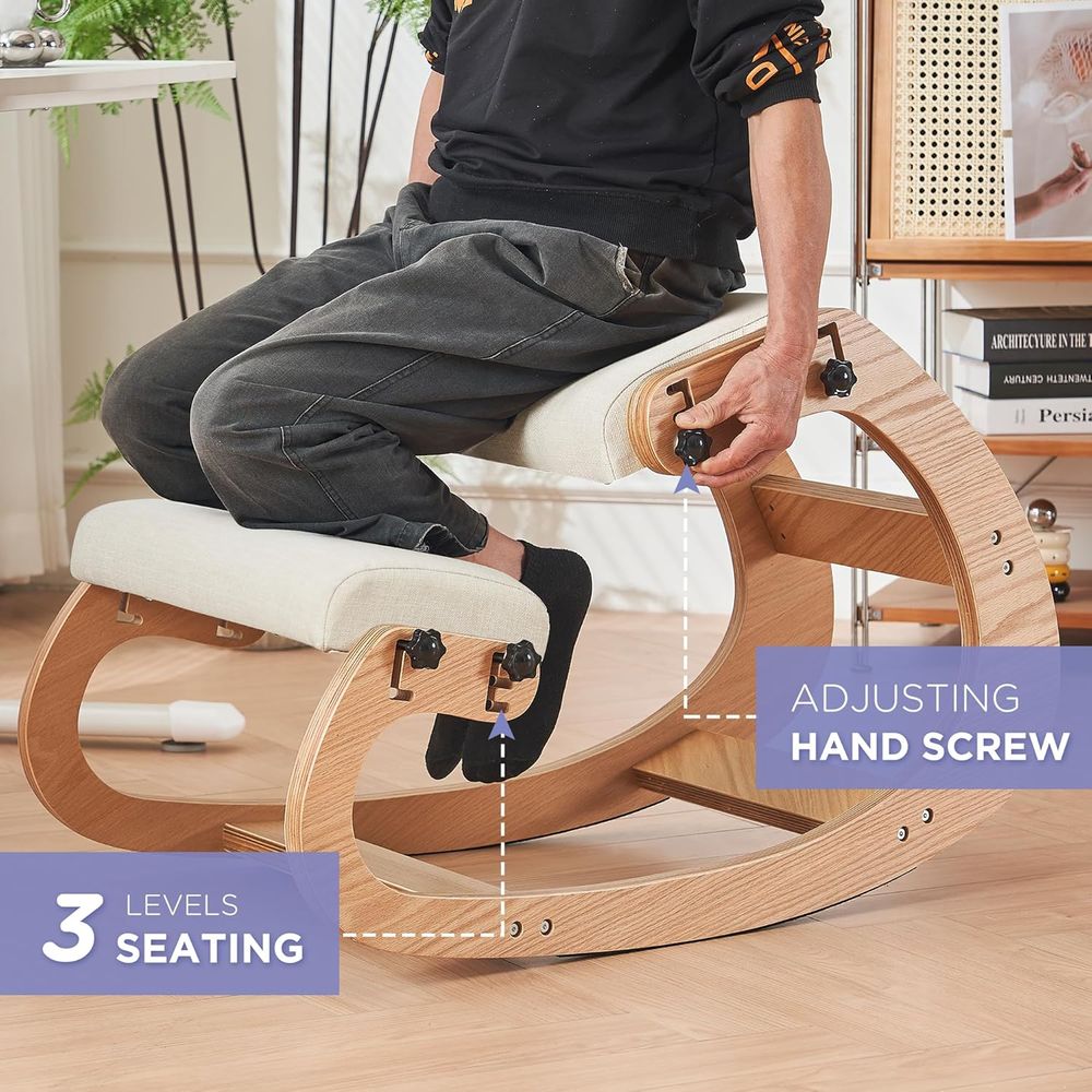 Ergonomic Adjustable Wooden Kn - Home Office Ergonomics recensie en prijs