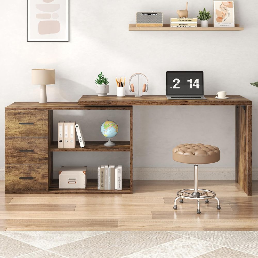 L Shape Home Office Desk with  - Home Office L Shaped Desk recensie en prijs