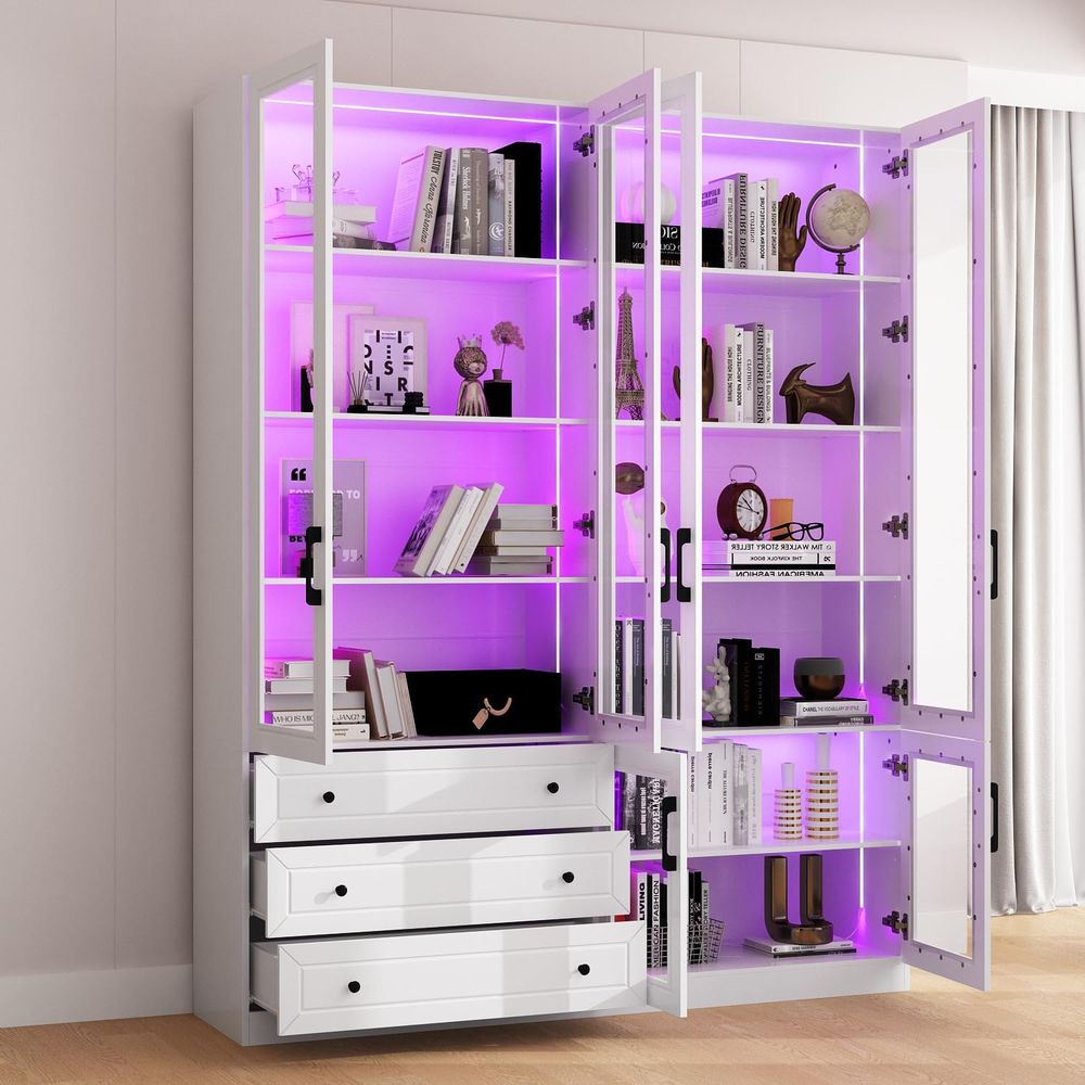 63 Wide Glass Door Display Cab - Home Office Or recensie en prijs