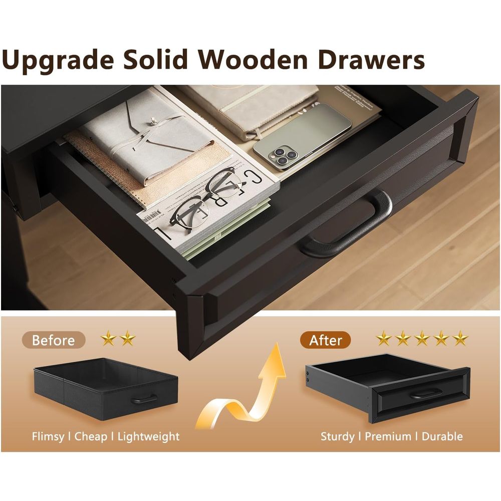 55 L-Shaped Electric Desk, Woo - Home Office L Shaped Desk recensie en prijs