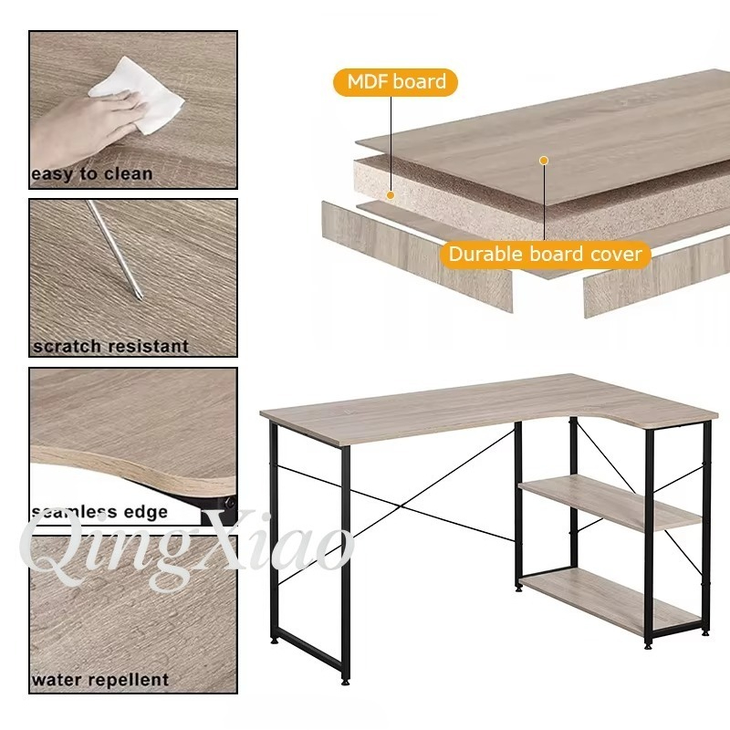 L Shaped Corner Desk With Book - Home Office L Shaped Desk recensie en prijs