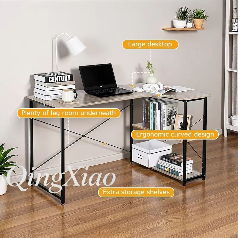 L Shaped Corner Desk With Book - Home Office L Shaped Desk recensie en prijs