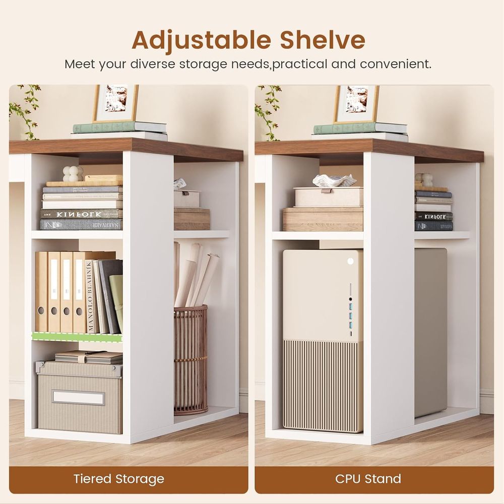 67 L-Shaped Desk with 3 Drawer - Home Office L Shaped Desk recensie en prijs