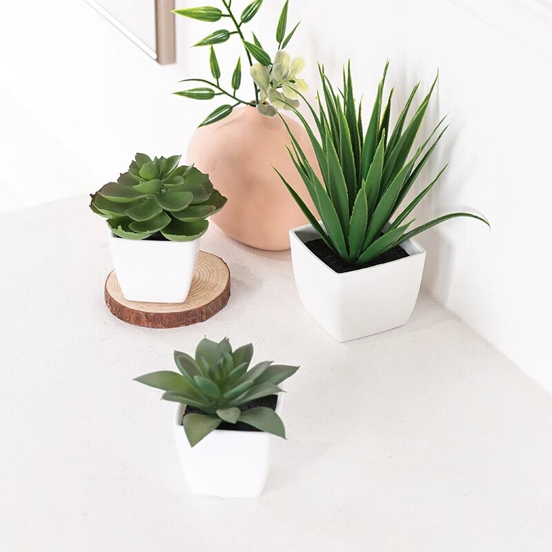 3PCS Artificial Evergreen Plan - Home Office Word recensie en prijs