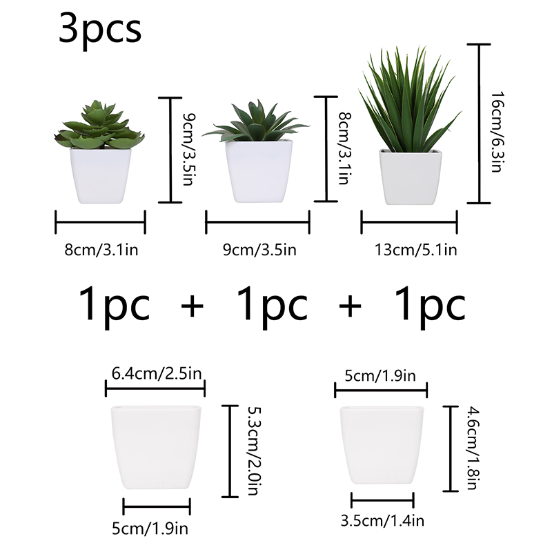 3PCS Artificial Evergreen Plan - Home Office Word recensie en prijs