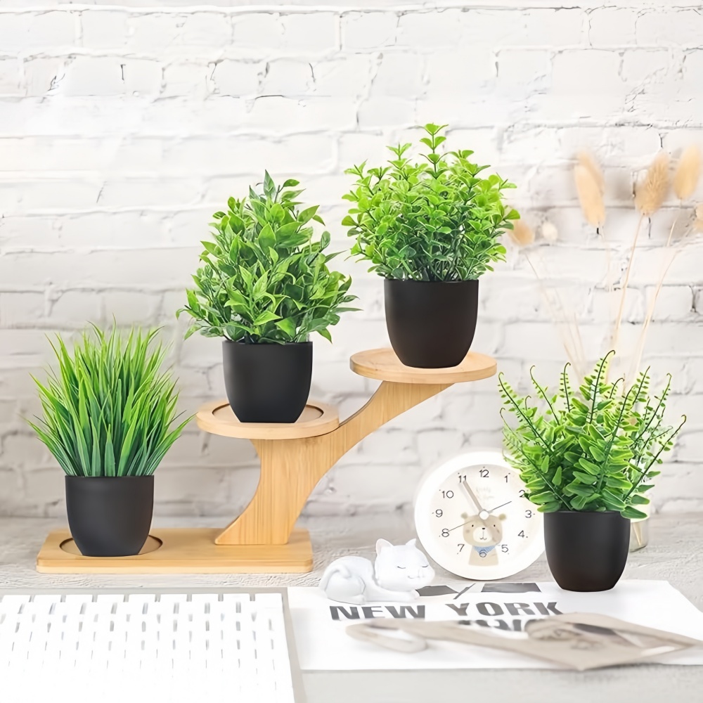 4pcs/set Mini Artificial Plant - Home Office Word recensie en prijs