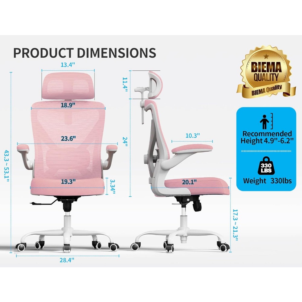 Ergonomic High Back Mesh Chair - Home Office Ergonomics recensie en prijs