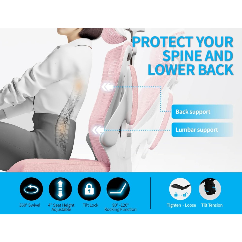 Ergonomic High Back Mesh Chair - Home Office Ergonomics recensie en prijs
