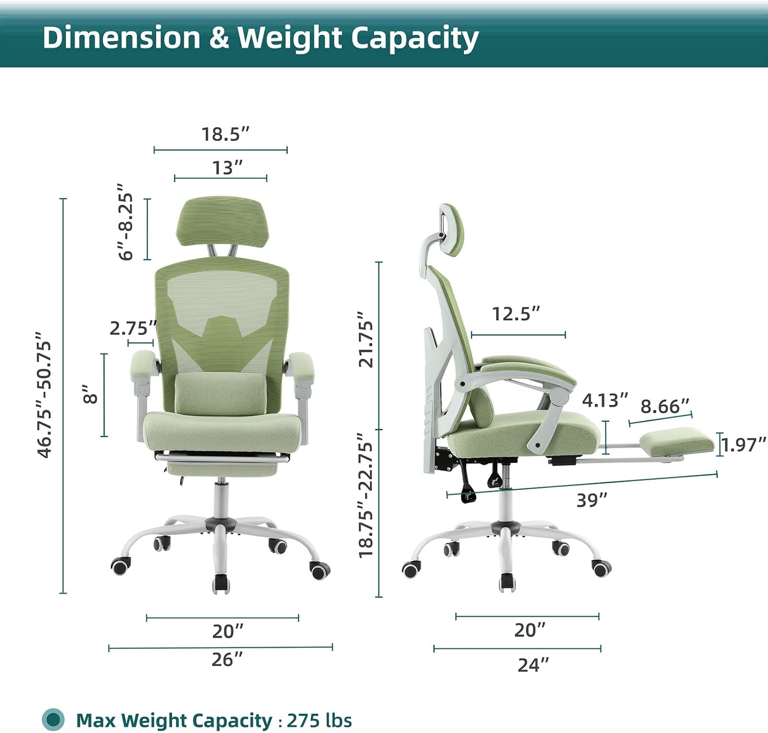 Ergonomic Mesh Office Chair wi - Home Office Ergonomics recensie en prijs